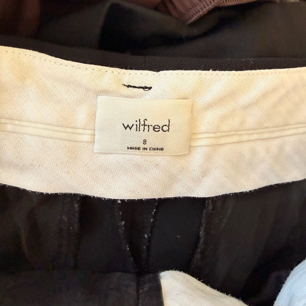 Aritzia Wilfred Black Trouser Pants